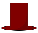 En stor rød hatt